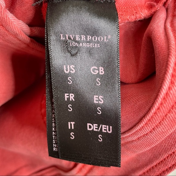 Stitch Fix l Liverpool Bradford Moto Denim Jacket in Coral Fins, Small - Picture 4 of 12